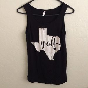 LSL Texas y'all Tank Top Several Sizes